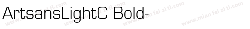 ArtsansLightC Bold字体转换